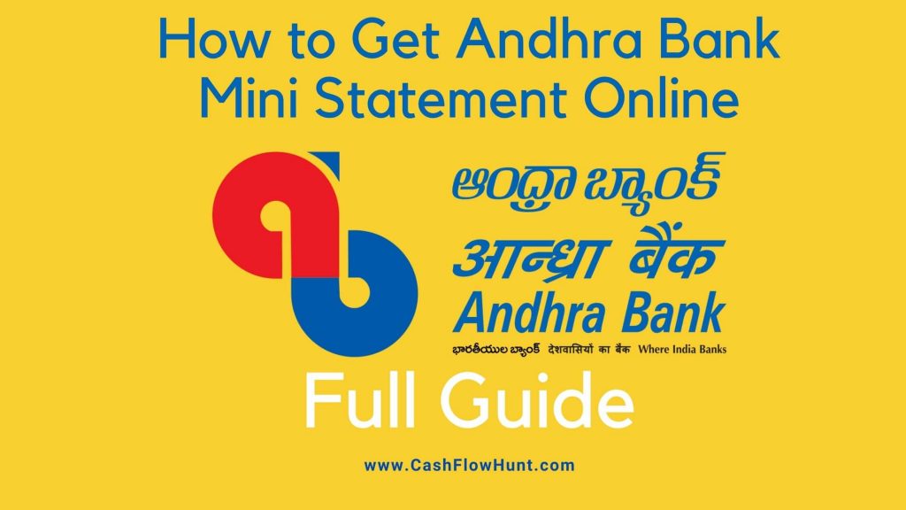 Andhra Bank Mini Statement