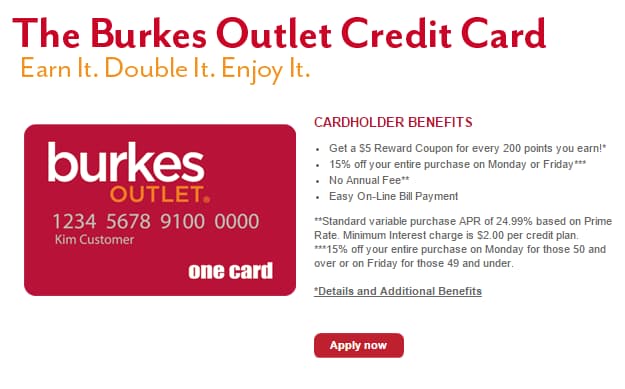 Burkes Credit Card Login 2022